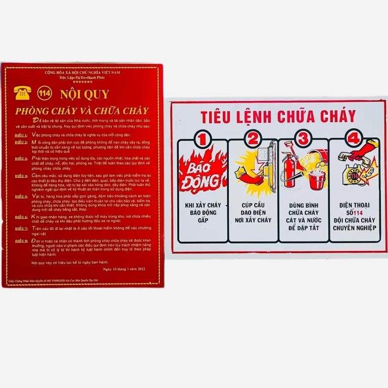 Bộ tiêu lệnh phòng cháy chữa cháy (PCCC) Chuẩn